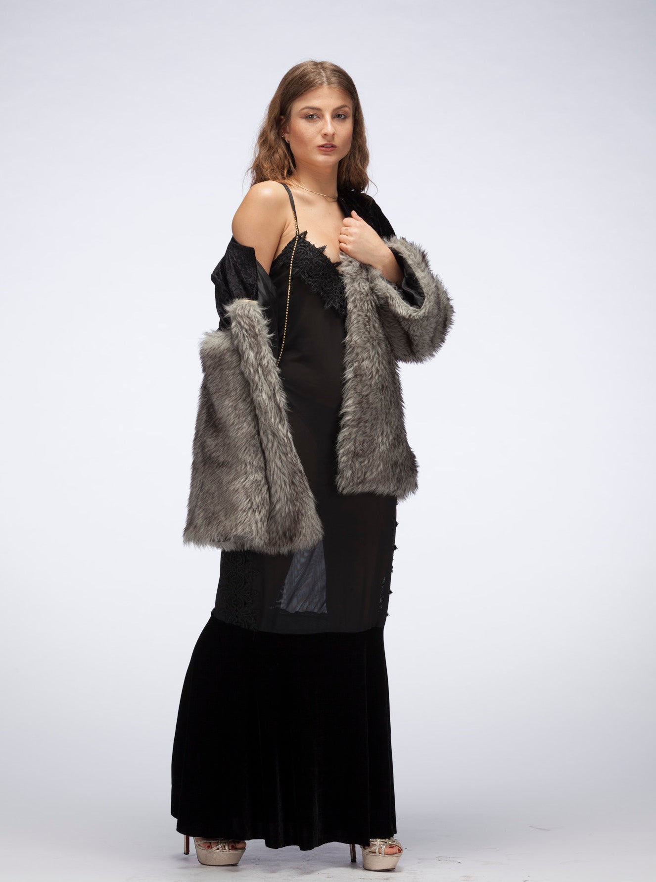 BOUJEE faux fur jacket