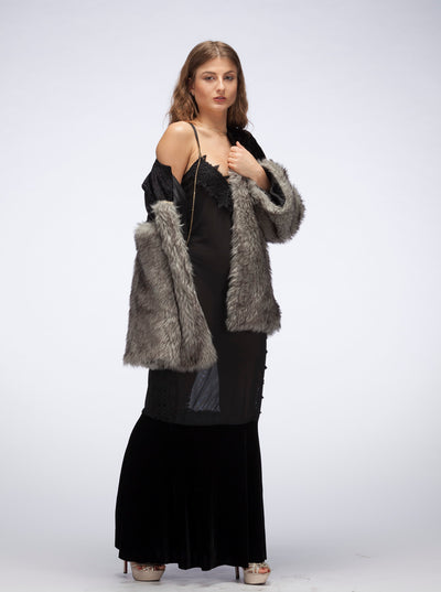 BOUJEE faux fur jacket